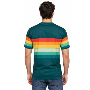 Fishing Is My Favorite Season Men's Sublimation Print Quick Dry <b>T</b>-<b>Shirt</b> Outdoor Wear Teal <b>Rainbow</b> Design - Product Image 5