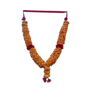 Sandalwood Kattai Mala <b>White</b> Chandan 108 Beads 6 MM Polished Unisex Sandalwood Processed Photo Frame Mala Chandan Scented Wood - Product Image 1