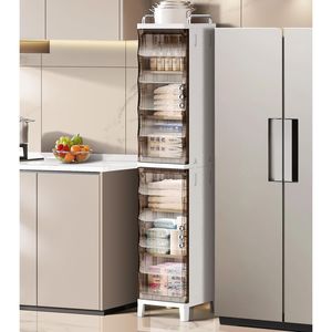 7.87*9.96*52.76 pollici stretto spazio pieghevole armadio portaoggetti in plastica magnetica porta portaoggetti armadietto bagno bagno - Product Image 1