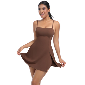 Jupes de sport personnalisées en gros, nouveau style - Superbe robe de tennis avec coussinet de poitrine intégré pour le golf, le yoga et la remise en forme en extérieur - Product Image 6