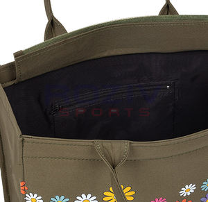 Bolsas de Lona Reutilizables Resistentes de Algodón 100% con Logotipo y Diseño Personalizados de Fábrica, con Asa de Cordón para Uso en Exteriores - Product Image 4