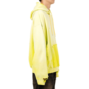 Basic sun fade <b>men</b> hoodie cotton blend hoodie washed look design relaxed fit comfortable <b>pullover</b> perfect <b>for</b> casual fashion - Product Image 3