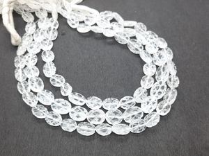 ลูกปัดคริสตัลควอตซ์ทรงรีแกะสลักด้วยมือขนาด 8-12 มม. ลูกปัดพลอยคริสตัลควอตซ์ 13 นิ้ว ลูกปัดควอตซ์ทรงรีธรรมชาติสำหรับทำเครื่องประดับ - Product Image 4