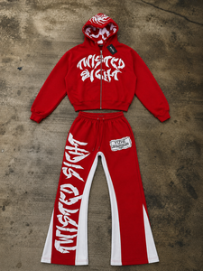 Conjunto de Sudadera con Capucha y Pantalones Deportivos Personalizados en Negro, Estilo Vintage, con Cordón Ajustable, para Hombre, Ligeros, de Algodón, con Logotipo, para Ropa Deportiva Informal - Product Image 3