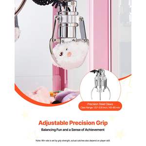 Máquina de Grúa de Garra de Tamaño Mediano con Sonido y Luz Ajustables, Garras de Acero Precisas, Dispensador de Premios y Dulces para Uso Comercial y Doméstico - Product Image 2