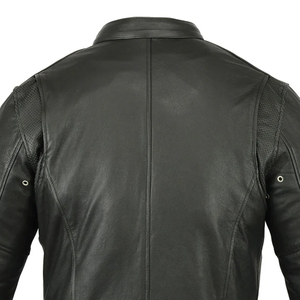 Custom <b>Clothes</b> Men Leather Jacket Men Clothing Vintage Fashion Windbreaker Jacket for Men - Product Image 3