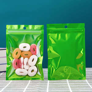 Wholesale Color Aluminum Foil PE Recyclable Flat Base Zippered <b>Bread</b> <b>Bag</b> Food Grade Packaging Handle Convenient Sealing Vietnam - Product Image 2