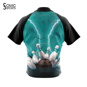 Votre propre maillot de sublimation Bowling uniforme équipe porter en gros personnaliser jeunesse Bowling uniforme - Product Image 6