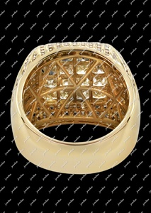 New Arrival Diamond <b>Ring</b> with Fine <b>Craft</b> for Wedding Engagement Party Wear Available For Export Price From India - Product Image 3