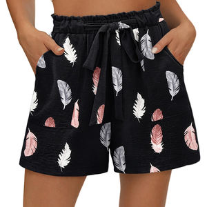 กางเกงว่ายน้ำผู้หญิงทรงหลวมสำหรับฤดูร้อน พิมพ์ลายแบบซับลิเมชั่นเนื้อนุ่ม สกรีนโลโก้ได้ตามต้องการ ขายดี กางเกงชายหาด - Product Image 1