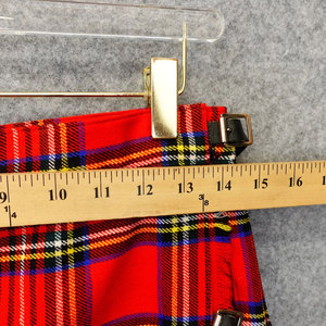 Falda Larga de Lana Escocesa Vintage para Mujer, Diseño Plisado con Tartán Rojo Royal Stewart - Product Image 3