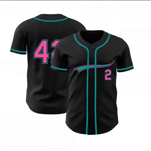 Camiseta Deportiva de Béisbol Unisex de Alta Calidad al por Mayor, Bordada, 100% Poliéster, de Secado Rápido, Camisetas de Béisbol de Todos los Equipos de América - Product Image 2