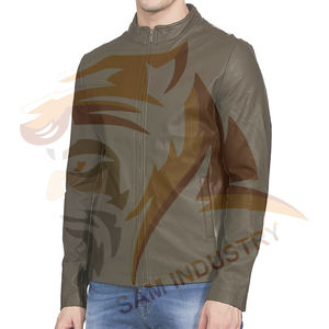 Chaqueta de Cuero para Hombre de Alta Calidad, a la Moda, para Uso en Exteriores, Ropa Masculina, Chaquetas de Cuero para Adultos - Product Image 5