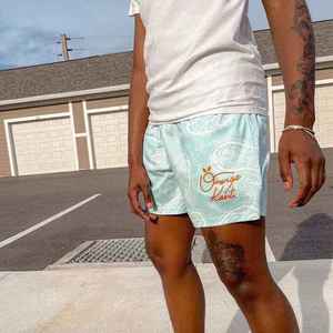 Shorts de sport personnalisés pour hommes, en toile, taille élastique, style streetwear, 100% polyester, respirants, décontractés, noirs, de qualité supérieure - Product Image 5