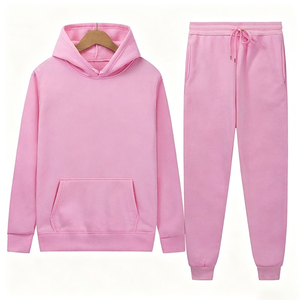 Conjunto Deportivo de Alta Calidad, Estilo Y2K, Sudadera con Capucha Bordada Unisex, Pantalones Jogger Gruesos y Sudadera con Capucha, 100% Algodón, Talla Grande - Product Image 6