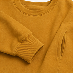 Sudadera Personalizada Ochre para Hombre, Corte Holgado, Cuello Redondo, Felpa Suave, Mezcla de Algodón y Felpa, MCRW-0022 - Product Image 6