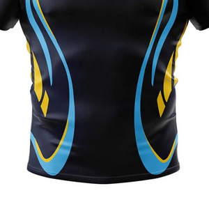 Maillot de rugby personnalisé haut de gamme, imprimé, extensible dans 4 directions, respirant, séchage rapide, antibactérien, anti-UV, 100 % polyester, été - Product Image 6