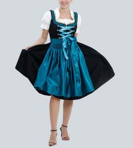 Robe traditionnelle bavaroise Dirndl, tenue allemande Trachten pour l'Oktoberfest, costume folklorique alpin pour femmes - Product Image 4