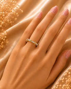Superbe bague en diamant de laboratoire taille ronde, en argent 925 et or 9, 14 ou 18 carats, pour femme, idéale comme bague de fiançailles - Product Image 2