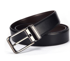 Cinturón de Cuero Vacuno Premium para Hombre, Hebilla de Acero con Logotipo Personalizado de Alta Calidad, Duradero, Clásico, Informal de Negocios, Impermeable, Transpirable y Personalizado - Product Image 3