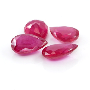 Rubis naturels de Bangkok, formes poire calibrées 10x13mm, pierres précieuses de rubis naturelles facettées en vrac pour la fabrication de bijoux, prêtes à l'emploi - Product Image 3