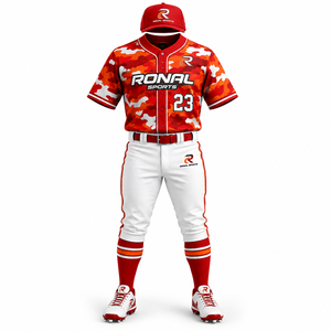 Uniforme de Béisbol de Alta Calidad con Logotipo Personalizado, Secado Rápido, Absorción de Humedad, Servicio OEM, Diseño de Uniforme de Béisbol al por Mayor - Product Image 1