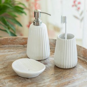 Multipurpose Ceramic Soap <b>Dispenser</b> 500ml for Bathroom Kitchen Liquid Soap Lotion Sanitizer <b>Pump</b> <b>Bottle</b> - Product Image 1