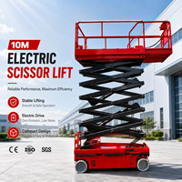 Meilleur prix, plateforme élévatrice à ciseaux autopropulsée hydraulique certifiée CE de 10 m et 8 m, plateforme mobile électrique à vendre