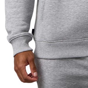 <b>Mens</b> Light <b>Grey</b> Pullover Hoodie Casual <b>Fleece</b> Sweatshirt Long Sleeve Athletic Fashion Apparel Hoodie - Product Image 6