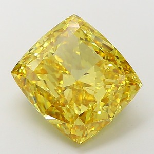 Diamant de laboratoire CVD de haute qualité 9,07 CT, taille coussin, jaune vif fantaisie, VS1, EX Cut, en vrac, stock fournisseur - Product Image 1