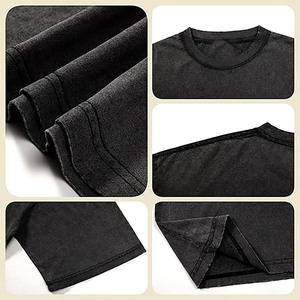 เสื้อยืดโอเวอร์ไซส์ผ้าเจอร์ซีย์วินเทจ ระบายอากาศได้ดี สไตล์มินิมอล สตรีทแวร์ ผ้าฝ้ายนุ่ม ทรงหลวม สำหรับผู้ชายและผู้หญิง - Product Image 5