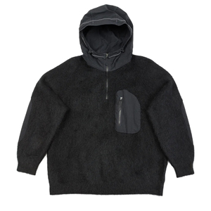 เสื้อฮู้ดขนโมแฮร์ปี 2026 ออกแบบเองได้ เสื้อฮู้ดซิปขนสัตว์สำหรับผู้ชาย เสื้อไหมพรมฤดูหนาวเนื้อนุ่มฟู ทรงโอเวอร์ไซส์ เสื้อสเวตเตอร์ถักลายแจ็คการ์ด เสื้อฮู้ดขนโมแฮร์ - Product Image 2