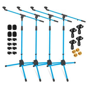 5 Core Mic <b>Stand</b> Floor 4Pc Adjustable 72" Tripod <b>Microphone</b> <b>Stands</b> w Telescoping Boom Arm - Product Image 1