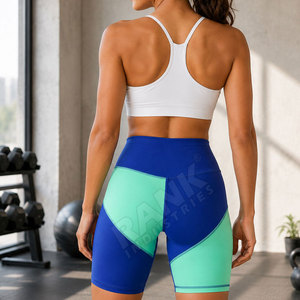 Shorts Deportivos de Yoga para Mujer, de Tela Suave, Color Sólido, Cintura Alta, para Entrenamiento y Jogging - Product Image 3