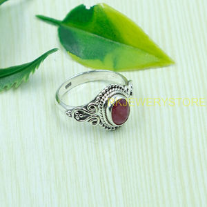แหวนเงินแท้ 925 พิงค์รูบี้ แหวนสเตทเมนท์ แหวนสัญญา แหวนดีไซน์แฮนด์เมด แหวนพลอย แหวนอัญมณี แหวนทับทิม ของขวัญคริสต์มาส - Product Image 2