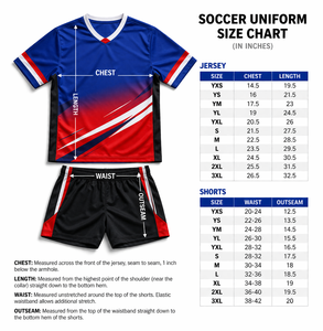 ชุดฟุตบอล OEM แบบกำหนดเอง แขนสั้น แห้งเร็ว ระบายอากาศได้ดี ผ้าโพลีเอสเตอร์ 100% พิมพ์ลายชื่อและหมายเลขผู้เล่น - Product Image 2
