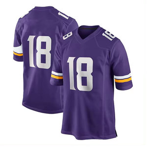 Vêtements de sport, maillot de football américain uni, séchage rapide, respirant, maillot de football américain en gros - Product Image 1