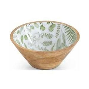 Tazón para Ensalada de Madera de Mango con Diseño Esmaltado Premium - Tazón Redondo Grande de Madera para Servir Frutas, Ideal para la Mesa de Cocina y como Centro de Mesa Decorativo para el Hogar - Product Image 3