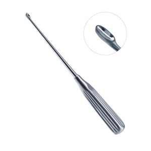 Cureta ósea Scoville |   Cureta para Huesos de Acero Inoxidable de 25 cm |   Cureta Ósea Hibbs Spratt Brun Utilizada para Raspado Óseo Ortopédico - Product Image 1