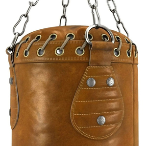 Brown <b>Boxing</b> Training Bag PU Durable Sand Filled Lace-up Closure Adult Use Made With Premium Quality Leather - Product Image 6