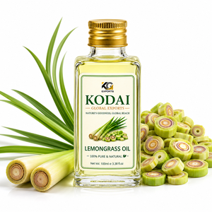 Aceite Esencial de Limoncillo de Tamil Nadu 100% Puro y Natural de Primera Calidad, Destilado al Vapor, para Aromaterapia y Cuidado Facial, Kodai Global Export - Product Image 1