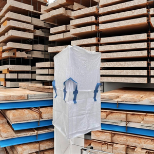 Bolsa Jumbo Circular de Polipropileno FIBC con Falda Superior y Fondo Plano, Anillas de 5*50 cm, Logotipo de la Empresa Impreso, Almacenamiento Duradero para la Construcción - Product Image 5