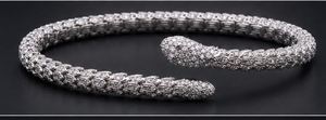 Collar de Serpiente de Plata de Ley 925 con Moissanita, Colgante Abierto con Corte Brillante Redondo para Mujer - Product Image 4