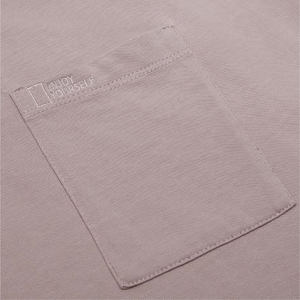 Camiseta de manga corta con cuello redondo de tamaño personalizado, camiseta informal de punto de algodón en blanco de 185 gramos para hombre - Product Image 4