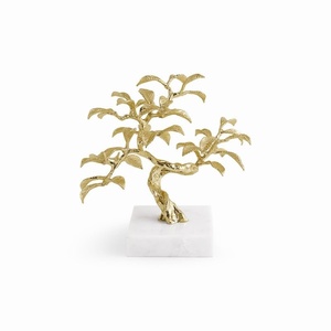 <b>art</b> pieces luxury decor ideas ginkgo leaf centerpiece tray gold table decoration modern luxury accessories - Product Image 4