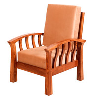 Canapé moderne en bois et velours avec coussins confortables, design gonflable, parfait pour créer un salon chaleureux pour une utilisation scolaire