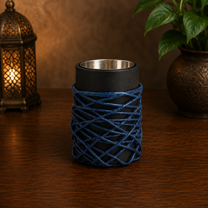 Artisan Wooden Incense Censer Decorative Blue Rope Bakhoor Burner Arabian Oud Holder Aromatherapy <b>Eid</b> Islamic Interior <b>Eid</b> <b>Gift</b> - Product Image 1