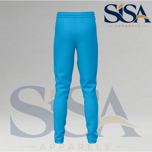 Custom <b>Light</b> Blue Regular Fit <b>Trouser</b> Pant Cotton Double Jersey Sportswear From Pakistan - Product Image 2