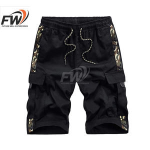 Pantalones cortos de mezclilla holgados estilo streetwear hiphop para hombre, pantalones cortos de algodón de 5 pulgadas, pantalones cortos cargo de mezclilla para hombre - Product Image 4