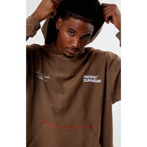 OEM Men's Plus Size for 100% Cotton Fleece Eco-Friendly Waterproof Windproof Hoodies Solid Winter Hooded <b>Sweatshirts</b> - Product Image 4